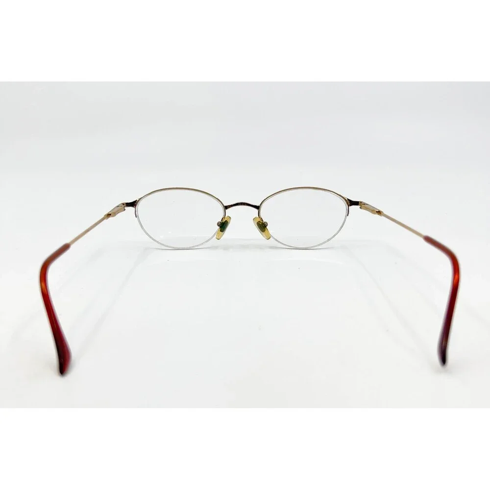 Brooks Brothers Eyeglasses Womens Gold Half Rim BB211 1001 49-19-135 Italy 49mm